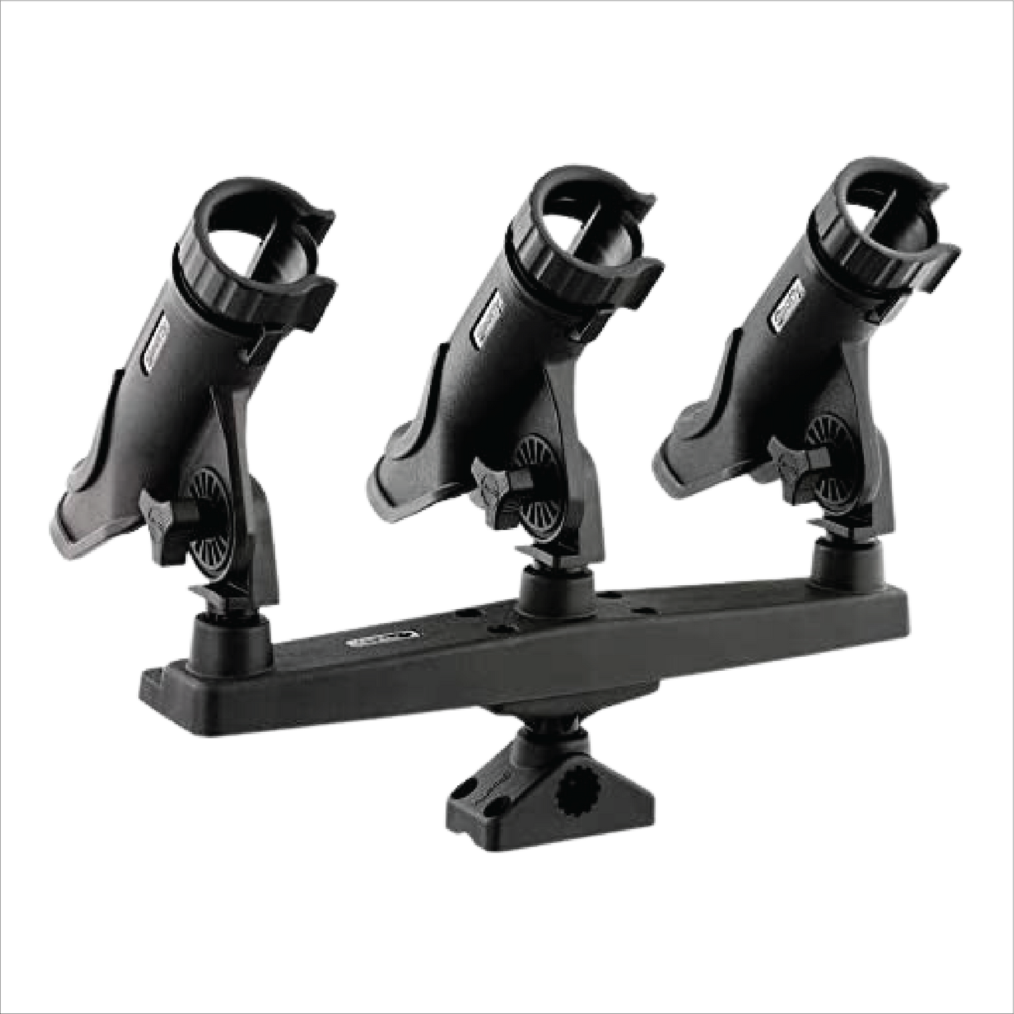 Black scotty powerlock trippel 256 rod holder with side/ deck mount