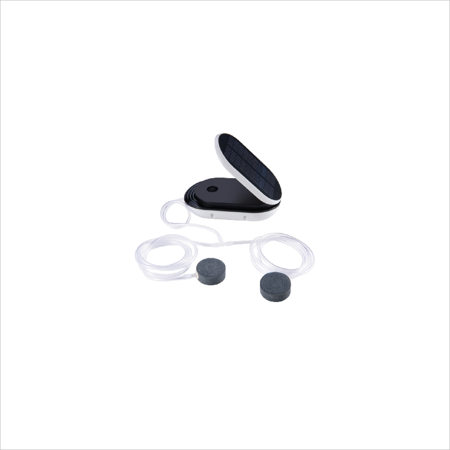 V2 solar aerator with air stones and pipes for fishing
