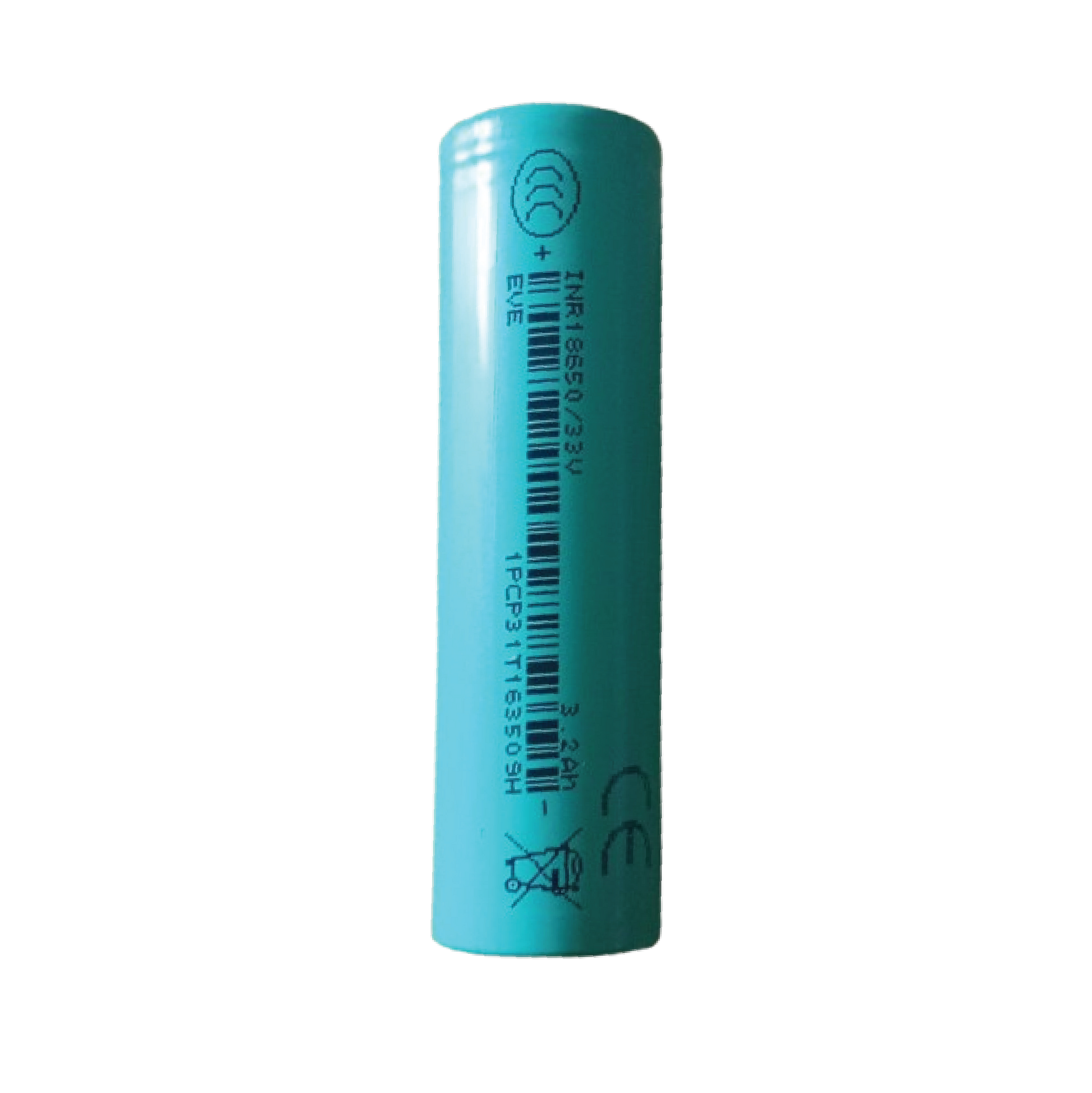 3200mAh 18650 rechargeable lithium-ion battery compatible with Tidal Hook Blast LED headlamp range, providing reliable long-lasting power for outdoor and fishing use