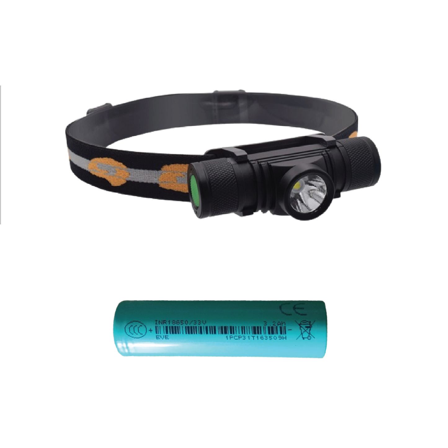 Blast 1 LED front view with extra battery