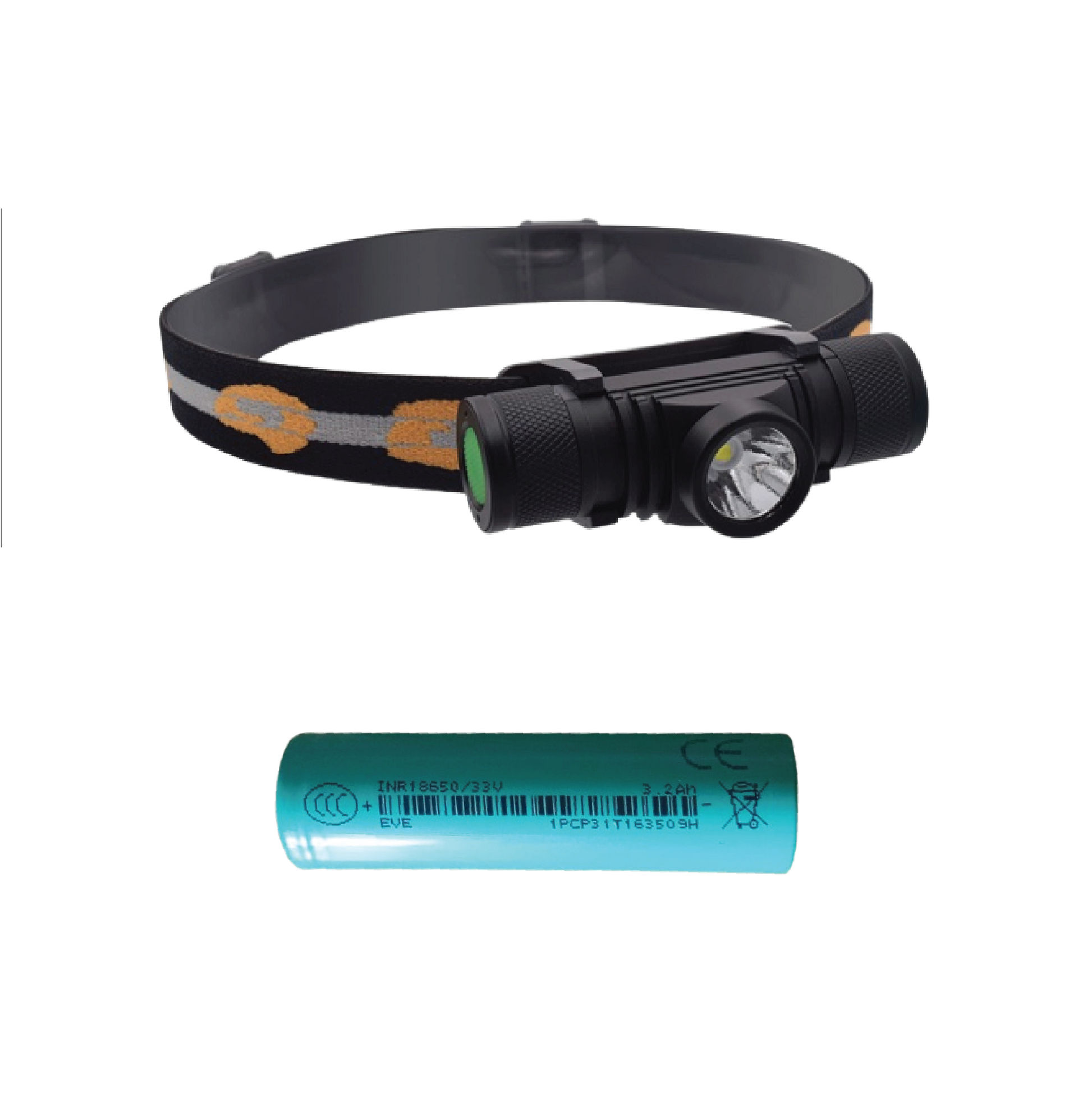 Blast 1 LED front view with extra battery