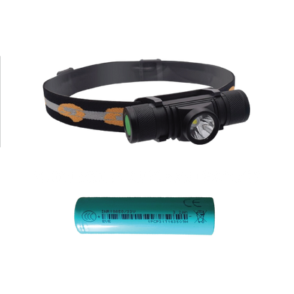 Blast 1 LED front view with extra battery