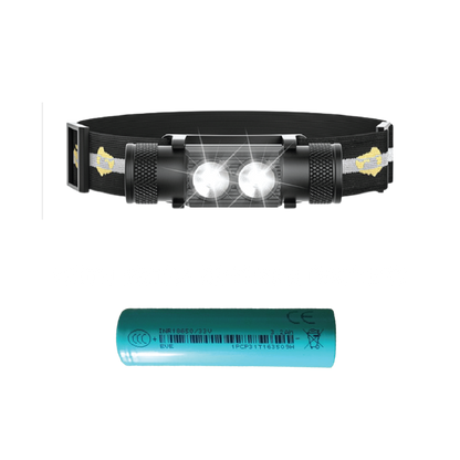 Blast 2 LED front view with extra battery
