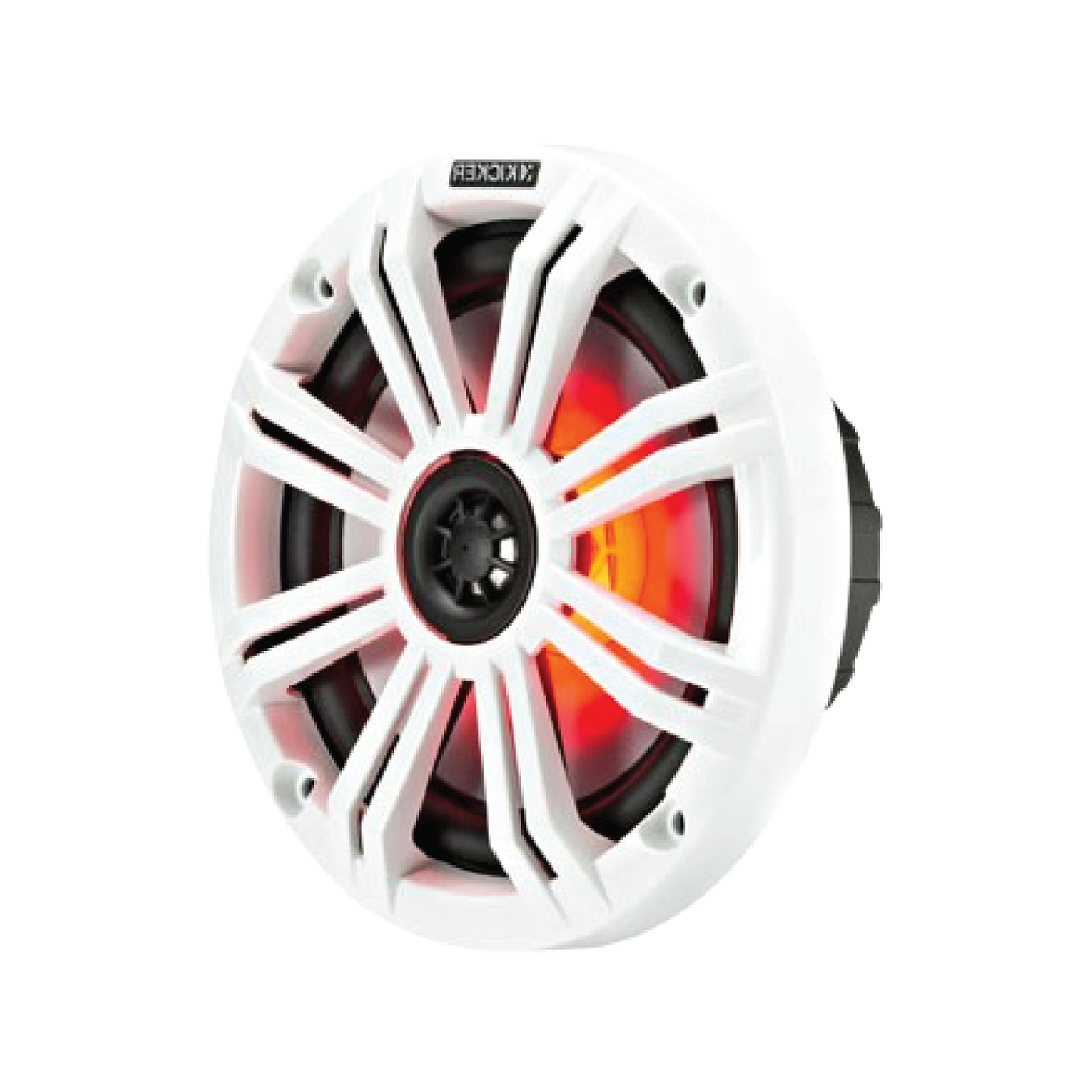 A premium marine coaxial speaker with integrated RGB LED lighting, designed to deliver powerful, crystal-clear audio and eye-catching illumination on board.