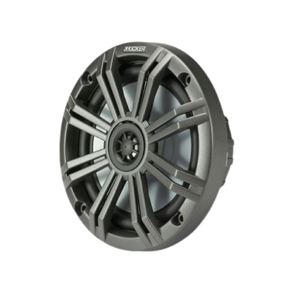 A weather-resistant marine coaxial speaker designed to deliver powerful, clear audio while blending seamlessly with darker boat interiors and finishes.