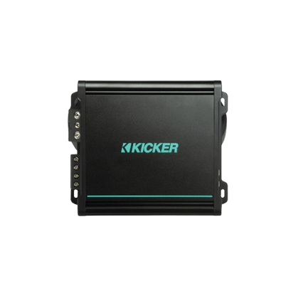 A compact amplifier designed to power marine speakers while taking up minimal installation space. Despite its smaller size, it provides clean, efficient power to improve audio quality and volume.