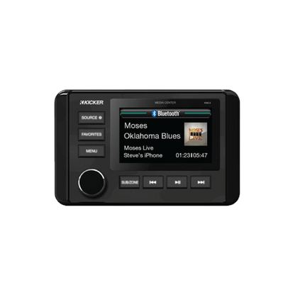A marine stereo and entertainment hub that allows you to control music sources, Bluetooth streaming and audio zones from a single waterproof unit.