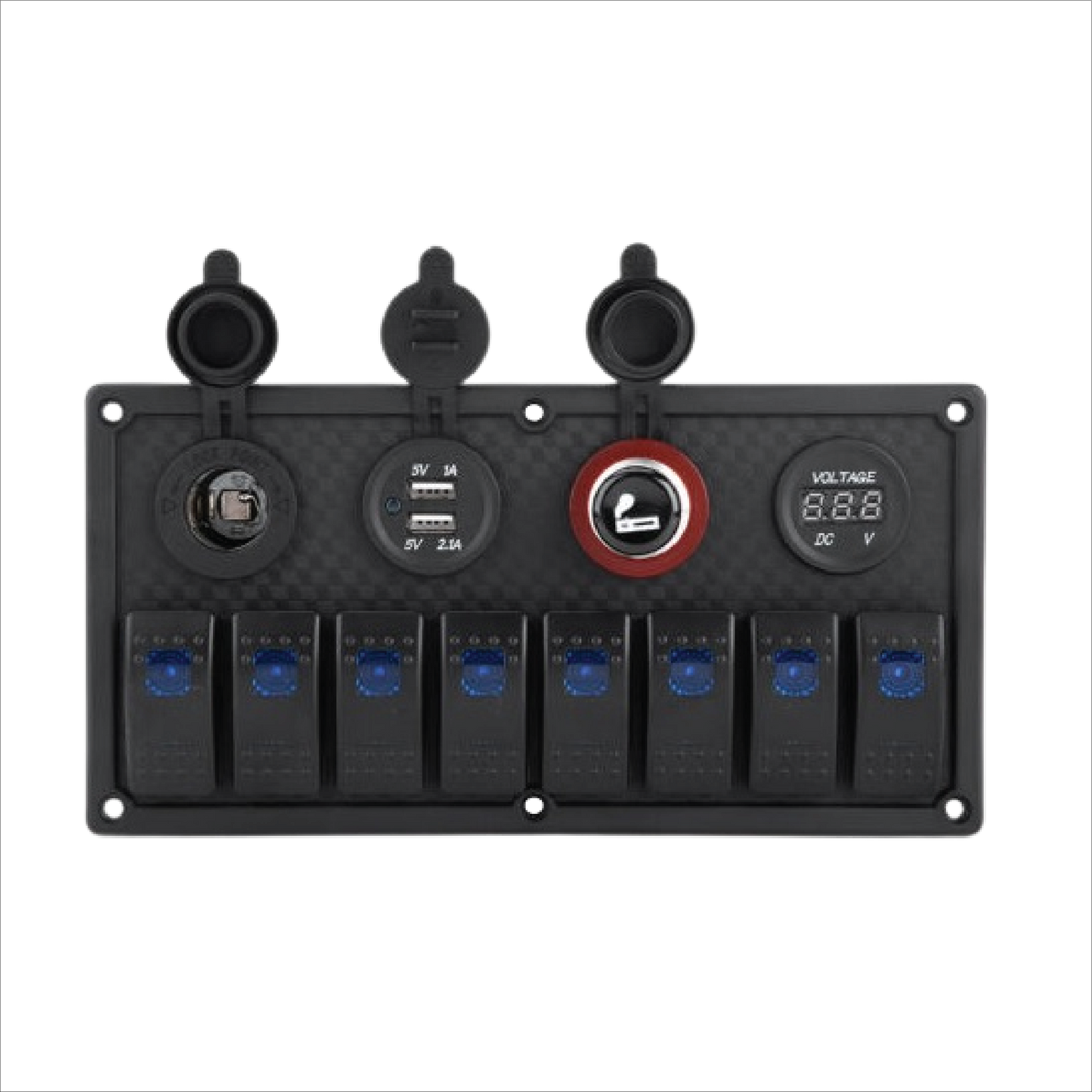 Bundle - 8 Gang switch panel and Nav 6 LED