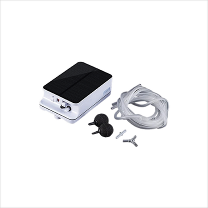 V1 solar aerator with air stones and pipes for fishing