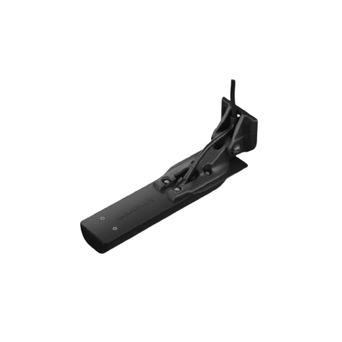 Lowrance Active Imaging HD transom mount transducer featuring CHIRP sonar, SideScan and DownScan Imaging for high-resolution fish finding and underwater structure detection.