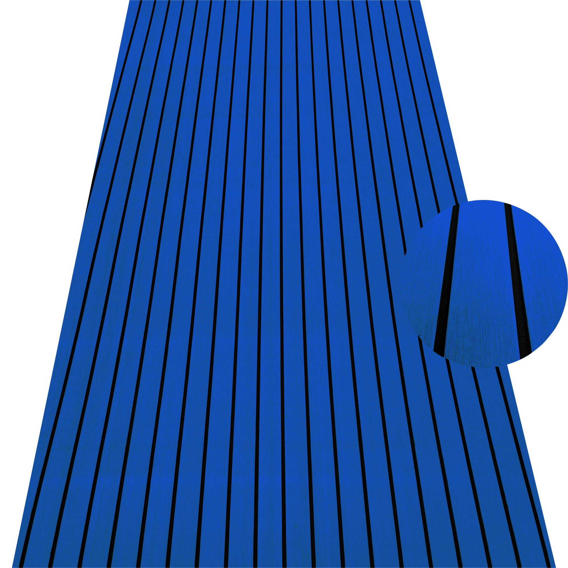 Blue EVA decking sheet with black lines for marine boat flooring and non-slip deck protection