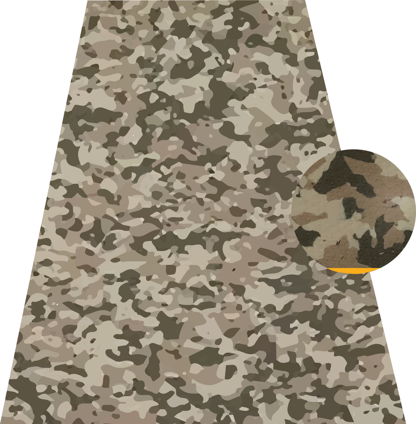 Brown on orange camouflage EVA decking sheet for marine boat flooring and non-slip deck protection