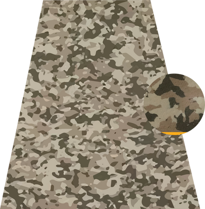 Brown on orange camouflage EVA decking sheet for marine boat flooring and non-slip deck protection