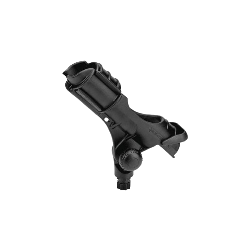 Black Railblaza Rod Holder II adjustable rod holder for securely holding fishing rods on boats and kayaks with compatible Railblaza mounting bases.