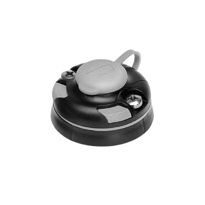Black Railblaza StarPort mounting base for creating a secure quick-release mounting point for rod holders, fishfinders, cameras and other Railblaza accessories on boats and kayaks