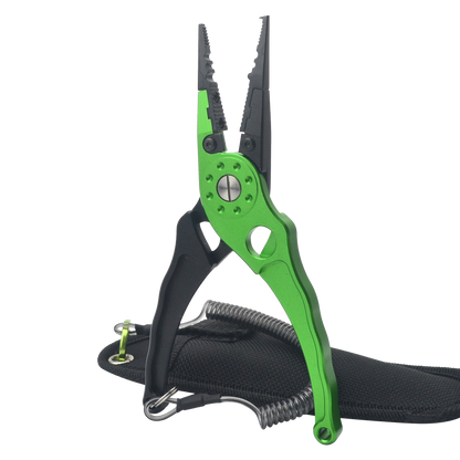Salt ease fit pliers in green with nylon pouch