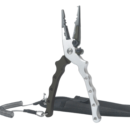 Salt grip fit pliers in green with nylon pouch